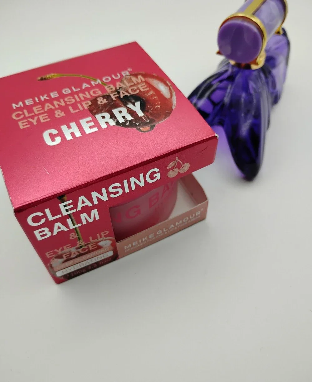 Glamour Cherry Cleansing Balm For Eyes, Lips, & Face Purple Butterfly Fragrance